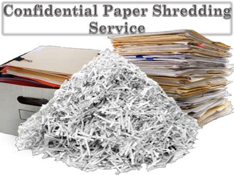 Confidential Document Shredding Services .